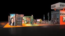 30x30 Île booth design by Reaction Space
